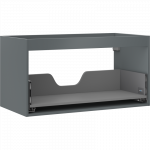 Mexen Box-A korpuso praustuvo spintelė 90 cm, 1 stalčius, matinė grafito - 91AX0-0900-470-1-66