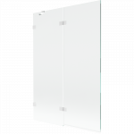 Mexen Lunar vonios ekrano 2-dalių kairysis 120 x 150 cm, permatomas, baltas - 897-120-100-20-00-L