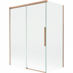 Mexen Rox dvigubas stumdomas du&scaron;o ekranas 120 + 70 x 150 cm, skaidrus, &scaron;lifuotas varis - 8C9-120-070-65-00
