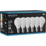 Mexen Nova 6x LED lemputė E14, G45, 7W, Neutralus - 4000K, 735 lm - L101-E14-0740-01x06