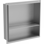 Mexen X-Wall-NR ni&scaron;inė lentyna be apvado su lentyna 30 x 30 cm, inox - 1911303010S