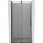 Mexen Velar stumdomos du&scaron;o durys 90 cm, permatomos, &scaron;lifuotas pilkas - 871-090-000-01-66