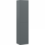Mexen Rivel vonios kambario stulpas 35 cm, 2 durys, rifliuotas, matinis grafitas - 91A21-03016-2-BF66