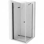 Mexen Lima sulankstoma du&scaron;o kabina 90 x 90 cm, permatoma, juoda - 856-090-090-70-00