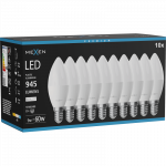 Mexen Nova 10x LED lemputė E14, C37, 9W, Neutrali - 4000K, 945 lm - L102-E14-0940-01x10