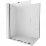 Mexen Velar slankiojanti du&scaron;o sienelė Walk-in 160 x 200 cm, matinė 8 mm, ginklo metalas - 871-160-000-33-95