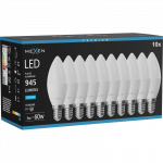 Mexen Nova 10x LED lemputė E14, C37, 9W, &scaron;alta - 6500K, 945 lm - L102-E14-0965-01x10