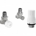 Mexen G02 termostatinis kampinis komplektas, nikelis - W913-012-928-01
