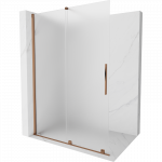 Mexen Velar stumdoma du&scaron;o sienelė Walk-in 140 x 200 cm, matinė, 8 mm, rožinis auksas - 871-140-000-33-60