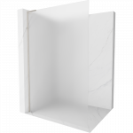 Mexen Kioto L du&scaron;o sienelė Walk-in 80 x 200 cm, matinė, &scaron;lifuotas nikelis - 800-080-103-97-30