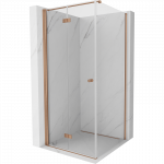 Mexen Mist-F sulenkiamas du&scaron;o kabinas kairysis 95 x 95 cm, skaidrus, &scaron;lifuotas varis - 8A6T-095-095-65-00-L