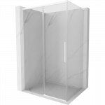 Mexen Rox L stumdomos du&scaron;o durys 105 x 70 cm, skaidrios, baltos - 8C2L-105-070-20-00