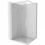 Mexen Rox du&scaron;o siena Walk-in 100 x 200 cm, skaidrus 8 mm, balta - 8C2-100-003-20-00