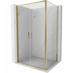 Mexen Exo atveriamas du&scaron;o kabinas 70 x 120 cm, skaidrus, auksinis - 814-070-120-50-00