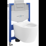 Mexen potinkinis WC komplektas su Fenix XS-U rėmu ir Carmen WC dubeniu, blizgi balta - 6853388XX00