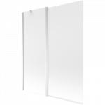 Mexen Flip dviejų dalių vonios pertvara 140 x 150 cm, matinė, chromuota - 894-140-101-01-30