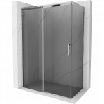 Mexen Omega stumdomas du&scaron;o kabina 160 x 80 cm, grafitas, chromas - 825-160-080-01-40