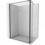 Mexen Kioto du&scaron;o sienelė Walk-in 110 x 30 cm, juodas rėmas, juoda - 800-110-212-70-70-030