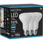 Mexen Nova 3x LED lemputė E27, R80, 15W, &Scaron;alta - 6500K, 1575 lm - L105-E27-1565-01x03