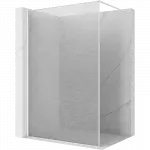 Mexen Kioto du&scaron;o sienelė Walk-in 120 x 200 cm, skaidrios kristalinės 12 mm, balta - 800-120-101-20-04-X