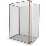 Mexen Kioto Du&scaron;o Sienelė Walk-in 90 x 70 x 30 cm, juodas rėmas, rožinis auksas - 800-090-070-221-60-70-030