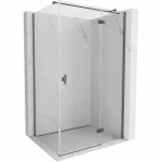 Mexen Mist-H T du&scaron;o kabina su atveriamomis kairinėmis durimis 70 x 70 cm, permatoma, chromuota - 8A5T-070-070-01-00-L