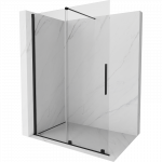Mexen Velar stumdomas du&scaron;o sienelė Walk-in 130 x 200 cm, permatoma 8 mm, juoda - 871-130-000-03-70