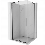 Mexen Velar L stumdomas du&scaron;o kabinas 90 x 75 cm, skaidrus, juoda - 871-090-075-03-70