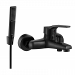 Mexen Caro R72 vonios čiaupas su du&scaron;o komplektu, juodas - 74663R72-70