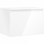 Mexen Orio vonios spintelė po kriaukle 70 cm su stalvir&scaron;iu, 1 stalčius, balta blizgi - 91A10-07047-1-BFC00