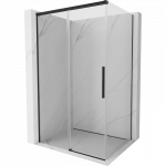 Mexen Rox stumdomos du&scaron;o durys 160 x 80 cm, skaidrios, juodos - 8C2-160-080-70-00