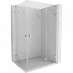 Mexen Lunar L Dviguba du&scaron;o kabina su de&scaron;iniuoju atverčiamu duru 115 x 80 cm, skaidrus, chromuotas - 834L-115P-080L-01-00