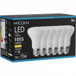 Mexen Nova 6x LED lemputė E27, R63, 10W, &Scaron;ilta - 3000K, 1055 lm - L104-E27-1030-01x06