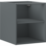 Mexen Box-A atvira spintelė su lentyna 40 cm, matinė grafito spalva - 91AX2-0400-470-0-66