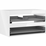 Mexen Box-A spintelės korpusas po praustuvu 80 cm, 2 stalčiai, baltas blizgus - 91AX0-0800-470-2-00
