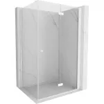 Mexen Mist-F sulankstoma de&scaron;inė du&scaron;o kabina 70 x 85 cm, permatoma, balta - 8A6T-070-085-20-00-P