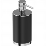 Mexen Triv stovimas muilo dozatorius, juodas/chromas - 70A33059-00B