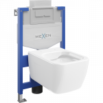 Mexen potinkinė WC sistema Fenix XS-U su WC dubeniu Margo, baltas blizgesys - 6853342XX00