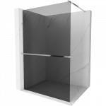 Mexen Kioto+ du&scaron;o pertvara su lentyna Walk-in 120 x 200 cm, grafitas, chromas - 800-120-121-01-40