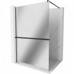 Mexen Kioto+ du&scaron;o sienelė su lentyna Walk-in 80 x 200 cm, veidrodis, juoda - 800-080-121-70-50