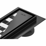 Mexen Flat 360&deg; M13 linijinis pasukamas nutekėjimas 2w1 90 cm, juodas - 1710090-40