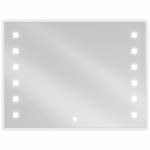 Mexen Ner vonios veidrodis su ap&scaron;vietimu 80 x 60 cm, LED 6000K, prie&scaron;rūkas - 9809-080-060-611-00