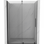 Mexen Velar stumdomos du&scaron;o durys 160 cm, skaidrios, juodos - 871-160-000-01-70