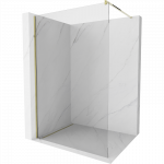 Mexen Kioto du&scaron;o sienelė Walk-in 90 x 200 cm, skaidri 8 mm, auksinė - 800-090-101-50-00