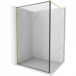 Mexen Kioto du&scaron;o sienelė Walk-in 150 x 200 cm, juodas rėmelis 8 mm, auksinis &scaron;lifuotas - 800-150-101-55-70