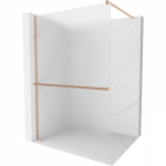 Mexen Kioto+ du&scaron;o pertvara su lentyna Walk-in 110 x 200 cm, matinė, &scaron;lifuota varis - 800-110-121-65-30