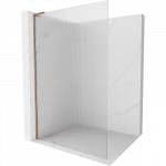 Mexen Kioto L du&scaron;o siena Walk-in 70 x 200 cm, rievėti, rožinis auksas - 800-070-103-60-09
