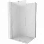 Mexen Velar stumdomosios du&scaron;o sienelės Walk-in 100 x 200 cm, matinis 8 mm, &scaron;lifuotas nikelis - 871-100-000-33-97