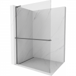 Mexen Kioto+ L du&scaron;o sienelė su lentyna Walk-in 95 x 200 cm, skaidrus, ginkluotas metalas - 800-095-123-95-00