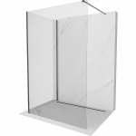 Mexen Kioto du&scaron;inė siena Walk-in 120 x 85 cm, permatoma, &scaron;autuvo pilka &scaron;ukuota - 800-120-212-66-00-085